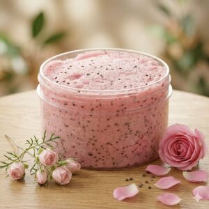 Pink Rose Foaming Body Scrub